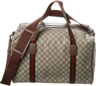 Gucci Medium Gg Supreme Canvas Duffel Bag