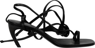 The Attico De Attico Nova 65MM sandalen in zwart leer