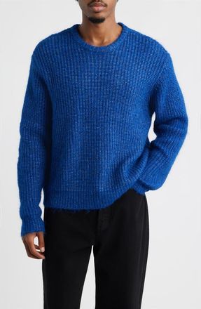 Obey Dexter Relaxed Sweater in Surf Blue at Nordstrom, Size Xx-Large