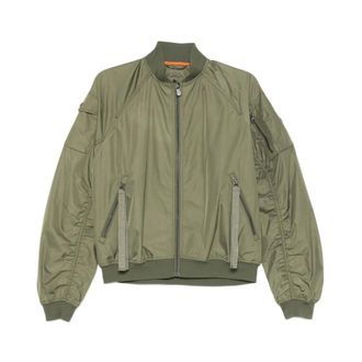 Save The Duck Bomber Jackets, female, Green, Size: S Lil Bomber Jacket