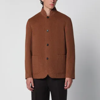 Loro Piana Giacca Spagna iris bronze in cashmere