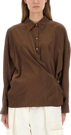 Christophe Lemaire Straight Twisted Collar Shirt