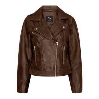BTF-CPH Biker Jacket 10245 - Jackets - Mujer - Marr&oacute;n - M
