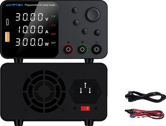 OEM Fuente De Alimentaci&oacute;n De Cc Wanptek, Salida De 30 V 10 A, Regulaci&oacute;n De Voltaje Ajustable