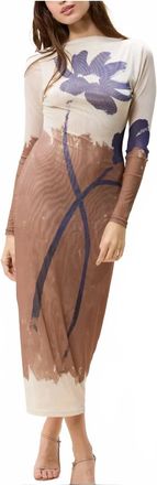 Cleobella Auren Midi Dress In Bold Sella