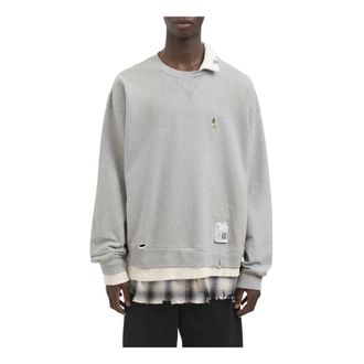 Miharayasuhiro Sweatshirts, male, Gray, Size: M Maglia Triple Layered