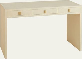 Aerin Faux Shagreen Vanity Table and Stool