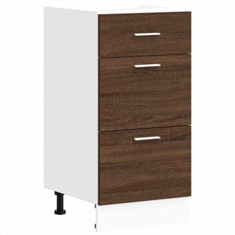 vidaXL Vidaxl - Bottom Cabinet Lyon Brown Oak 40x46x81.5 cm Engineered Wood