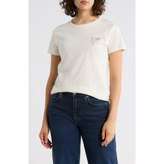 Boss Orange by Hugo Boss Crystal Cotton T-Shirt in Open White at Nordstrom Rack, Size X-Small