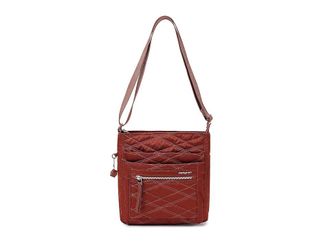 Hedgren Orva Crossbody Shoulder Womens Handbags D Quilt Brandy Brown, Nylon/Polyester