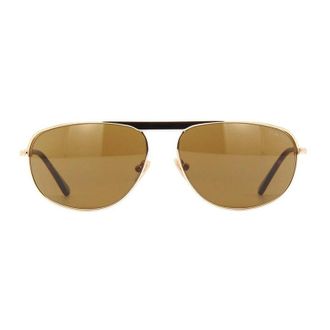Tom Ford FT077428E Geometric Full Rim Sunglasses - Rose gold