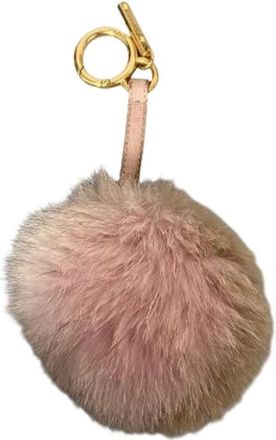Fendi Pre-owned Fur Pompon Charm - Dames - Vintage Accessoires - Roze - ONE Size - Vintage