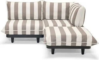 Fatboy Paletti Outdoor Set, medium, weiss / kakao gestreift