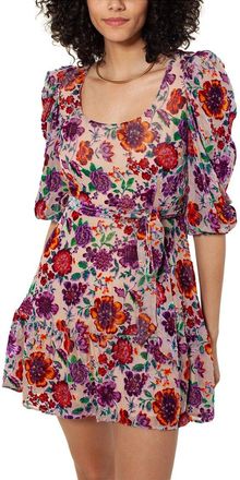 Hale Bob Silk-Blend Mini Dress