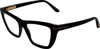 Tom Ford Womens 54 mm Shiny Black Eyeglasses