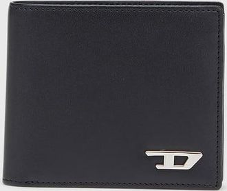 Diesel Bi-fold wallet in leather with coin pocket - Small Wallets - Man - Black