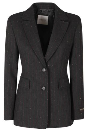 Ermanno Scervino Anthracite Tailored Single-Breasted Blazer