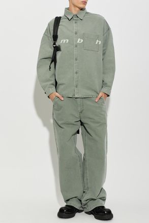 Misbhv Straight-cut Trousers, Mens, Green