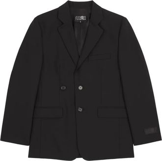 Maison Margiela Blazer monopetto con revers a lancia - Nero