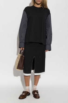 Marni Long-sleeve T-shirt, Womens, Black