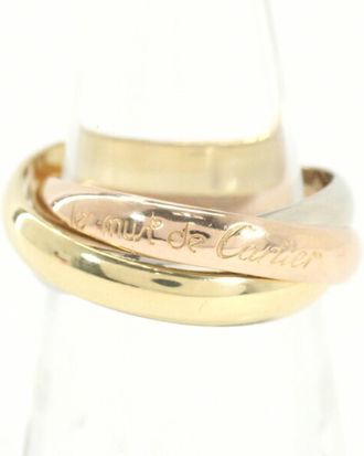 Cartier Pink Gold White Gold Yellow Gold Yellow Gold (18K) Pink Gold (18K) White Gold (18K) Band Ring (Pre-Owned)