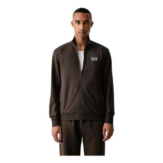 Emporio Armani Felpa Zip-through 8Npm31 Pjvrz - - Sweatshirts & Hoodies - Uomo - Marrone - M