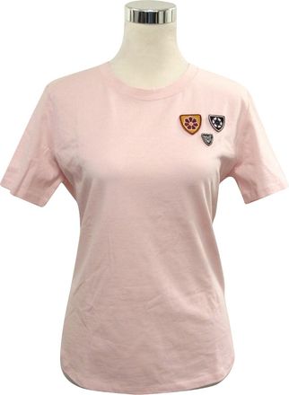 Maje Womens Cotton Crest Embroide T-Shirt(3)