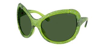 Swarovski SK6052 108971 Womens Sunglasses Green Size 72