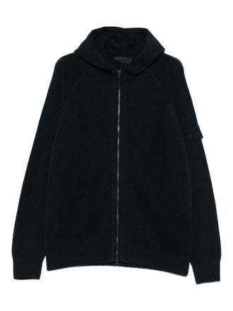 Stone Island zip-up hoodie - Black
