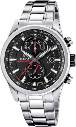 Festina F20694-6 Mens Timeless Chronograph Watch - Silver - One Size
