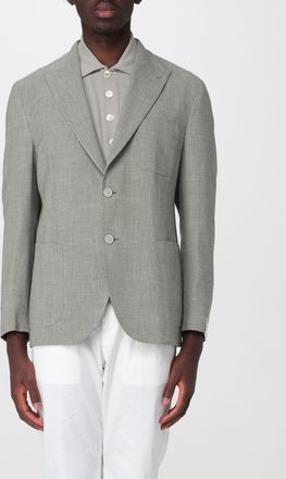 Eleventy Blazer in misto lana seta e lino