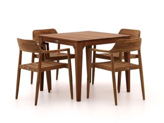Bellagio la vita attrattiva Bellagio Balba/Bruca 90cm dining tuinset 5-delig stapelbaar