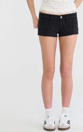 A&eacute;ropostale Super Low-Rise Micro Denim Shorts