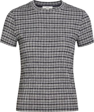 Vince Striped Shirred T-shirt - Stripe - XS (UK6 / XS)