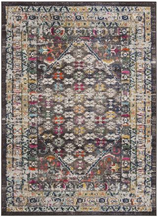 Safavieh Alfombra marr&oacute;n/gris 122 x 170 cm