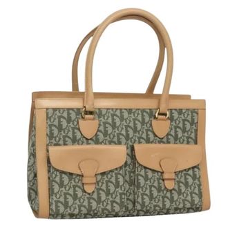 Dior Pre-owned Handbags, female, Multicolor, Size: ONE SIZE Pre-owned Vintage Trotter Canvas Hand Bag