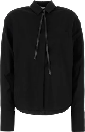 Sportmax Black wool Mappa shirt
