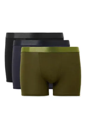 CDLP Three-Pack Stretch-TENCEL Lyocell Boxer Briefs