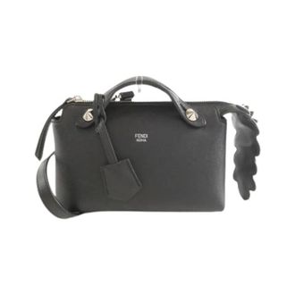 Fendi Pre-owned Leren Mini Tas - Dames - Pre-owned - Zwart - Maat: ONE Size Leer