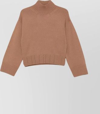 Fabiana Filippi wool turtleneck sweater with dropped shoulders