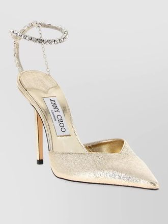 Jimmy Choo London crystal-embellished saeda 100 pumps
