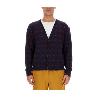 Etro Etro, Cardigans, male, Blue, Size: L V-Neck Cardigan
