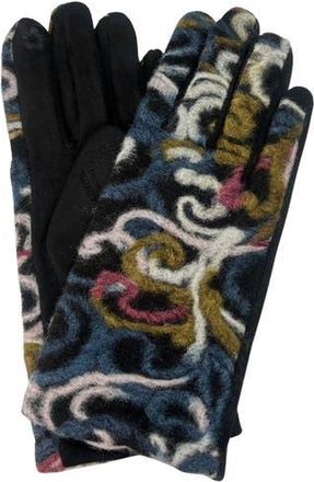 MARCUS ADLER Swirl Print Touchscreen Compatible Gloves in Blue at Nordstrom Rack