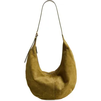 Madewell The Essential Curve Shoulder Bag in Aged Olive at Nordstrom Rack