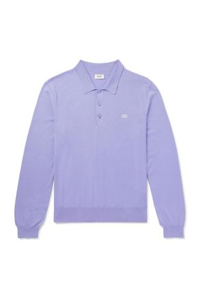 Celine Logo-Embroidered Cotton Polo Shirt