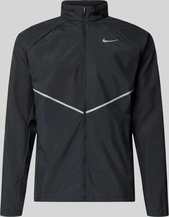 Nike Regular Fit Jacke mit Stehkragen Modell Miler in Black, Gr&ouml;&szlig;e XXL