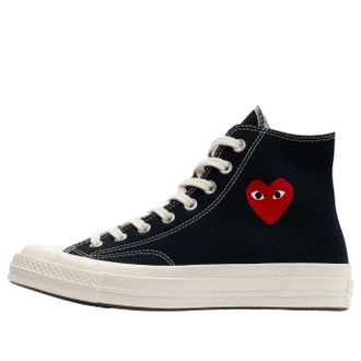 Converse x Comme des Garcons PLAY Chuck 70 Hi Single Heart Black A08801C