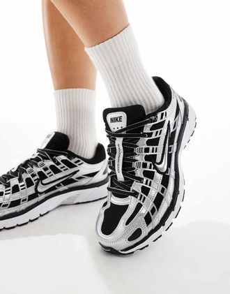 Nike P-6000 - Sneakers argento e nere