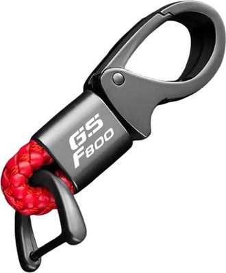 Generic Motorcycle Metal Keychain for BMW F800GS F800 GS F 800 GS 2008-2010 2011 2012 2013 2014 2015 2016 2017 2018 Hand Woven Leather Keychain Eychain Detach