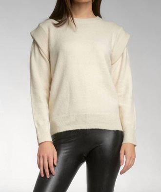 Elan Sweater Muscle Panel In Natural